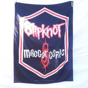 VTG Slipknot Maggot Corps Tapestry Flag Album Concert Band Tour Blue Grape Heart
